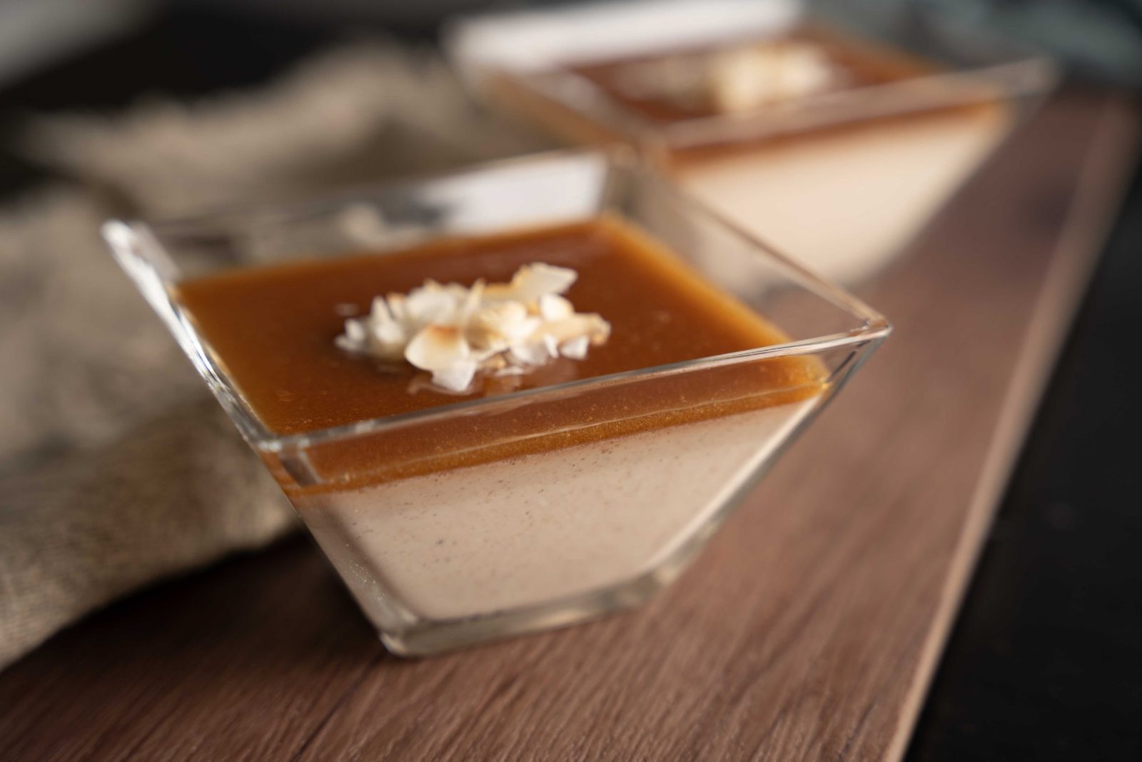 Banános pannacotta