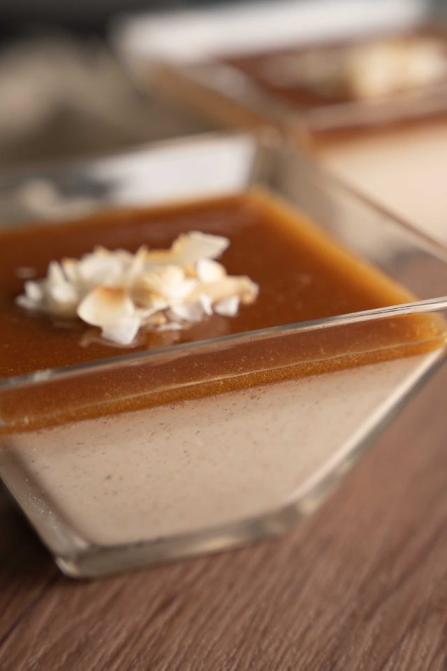 Banános pannacotta