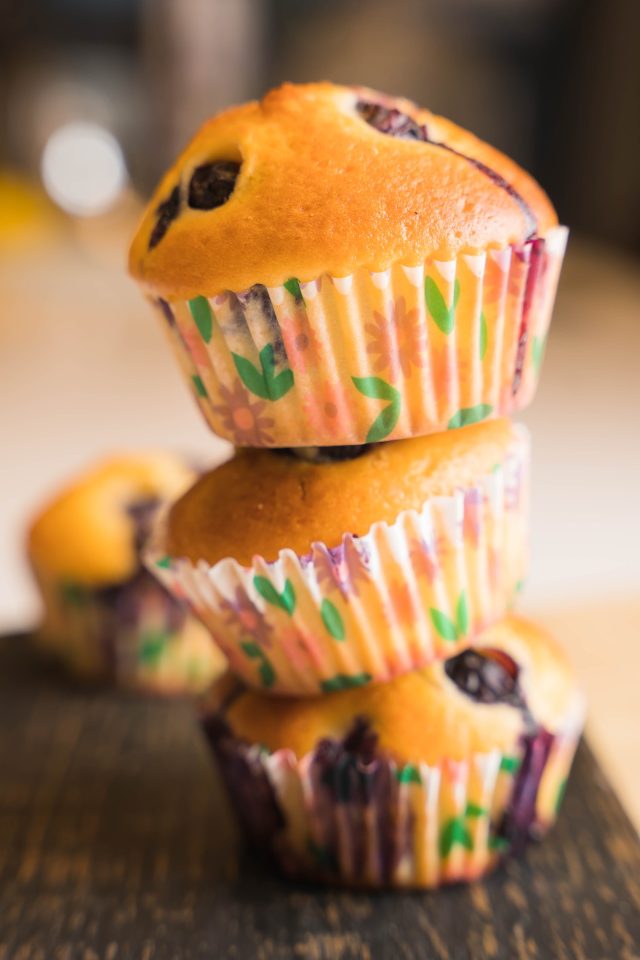 Áfonyás muffin
