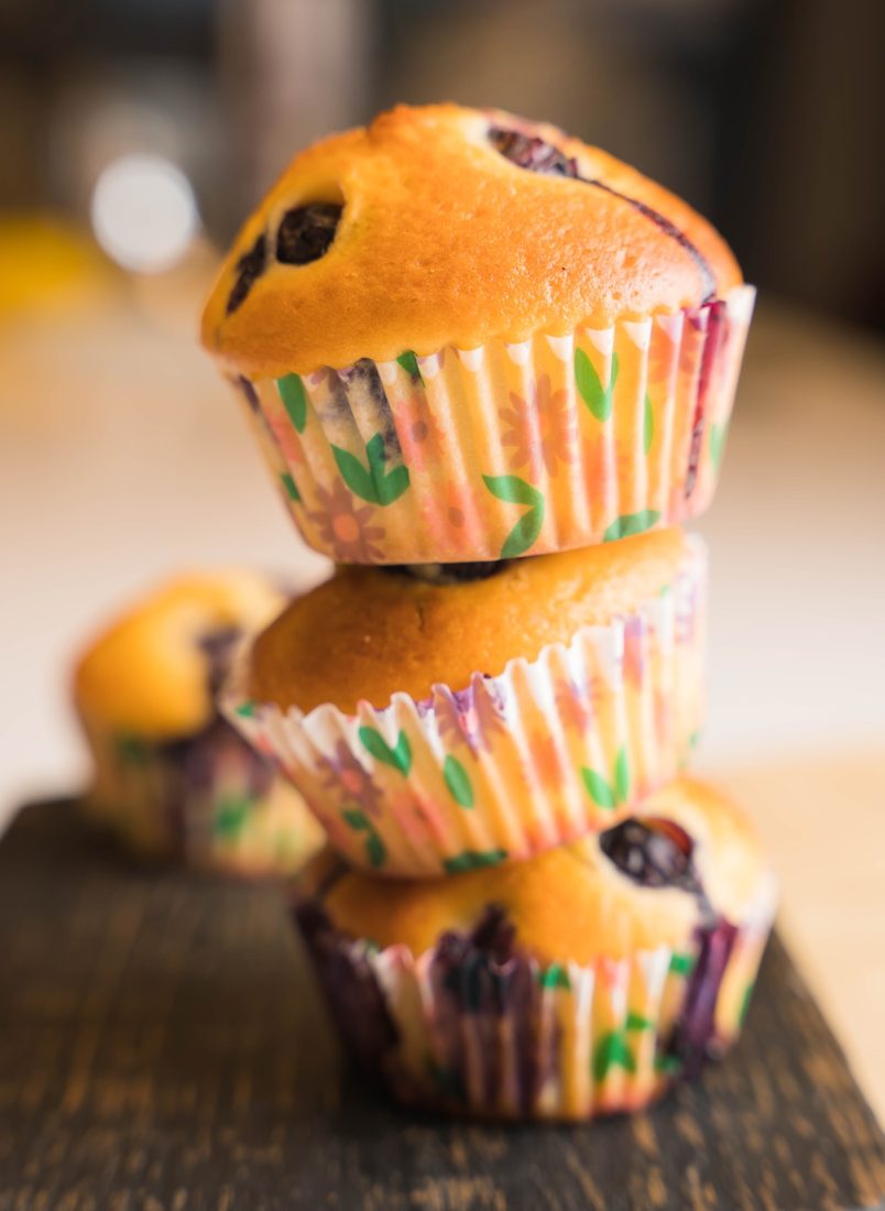 Áfonyás muffin