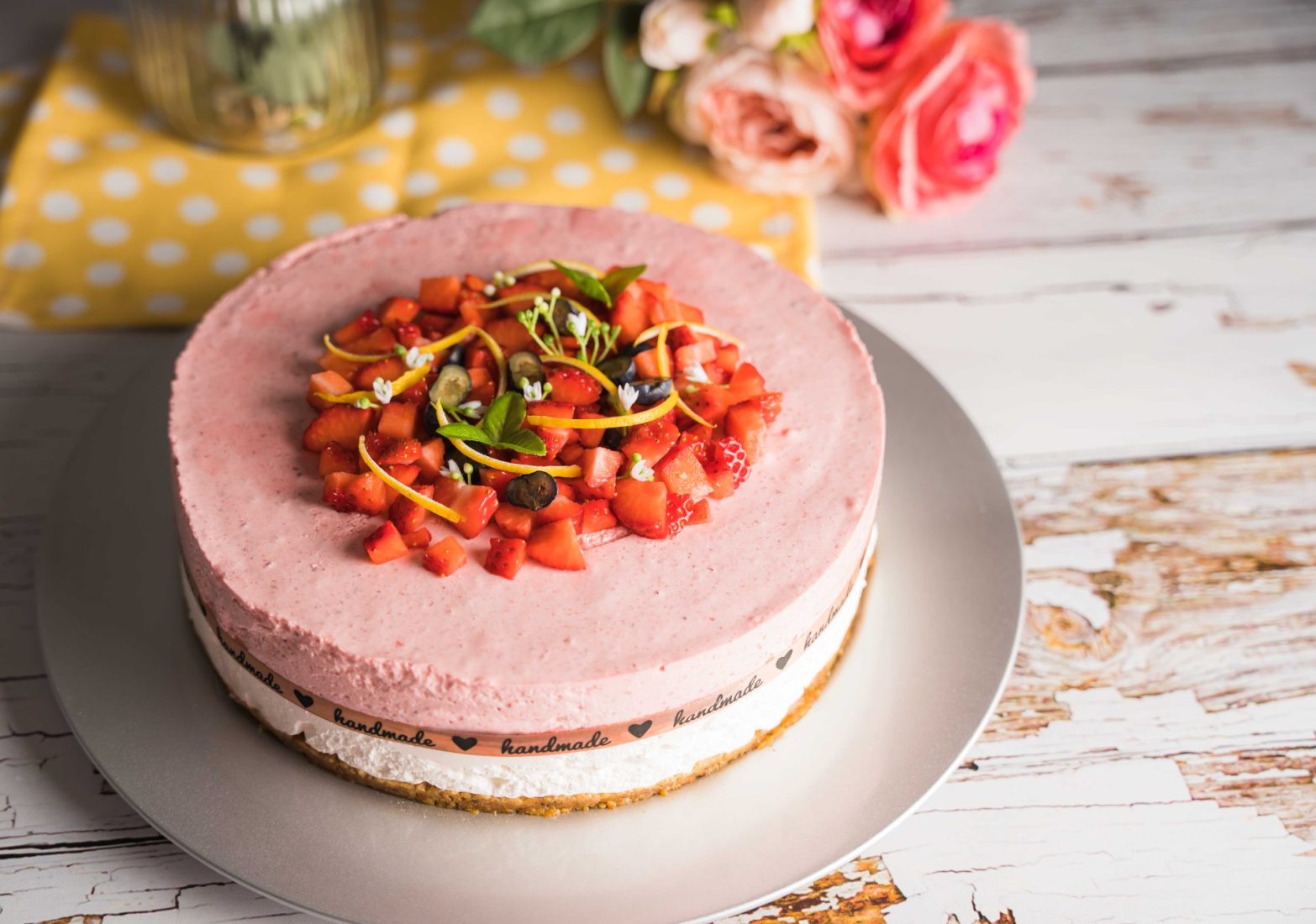 Citromos-epres joghur mousse torta