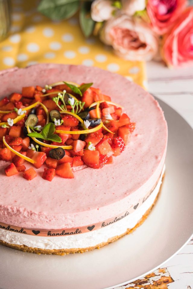 Citromos-epres joghur mousse torta
