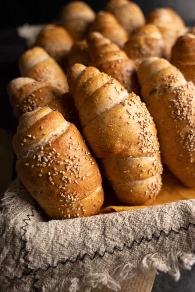 Szezámmagos mini bagett