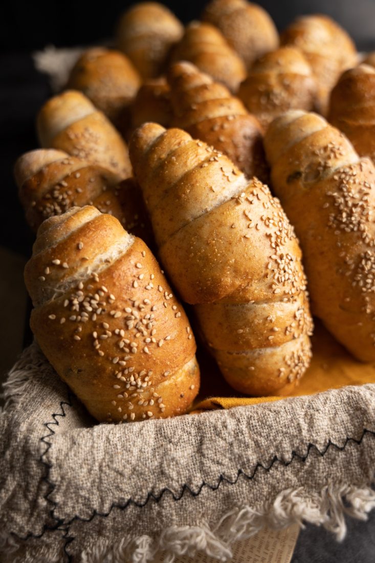 Szezámmagos mini bagett